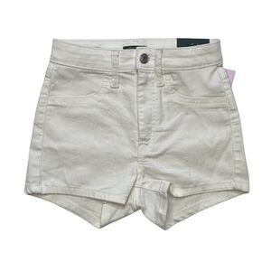 Wild Fable Jean Shorts Women's 2‎ Small White High Rise Stretchy Denim Pockets